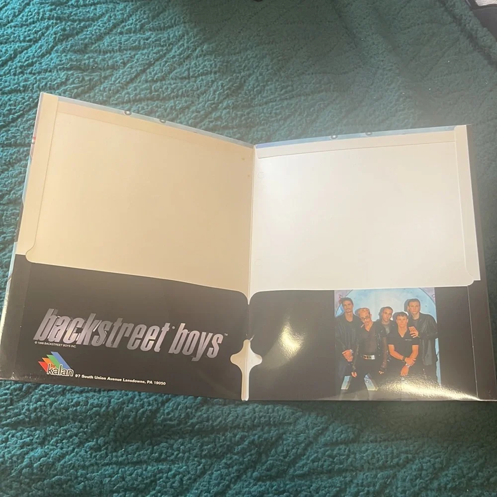 Vintage 1998 Backstreet Boys pocket folder